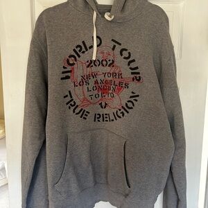 True Religion Gray Hoodie for Men